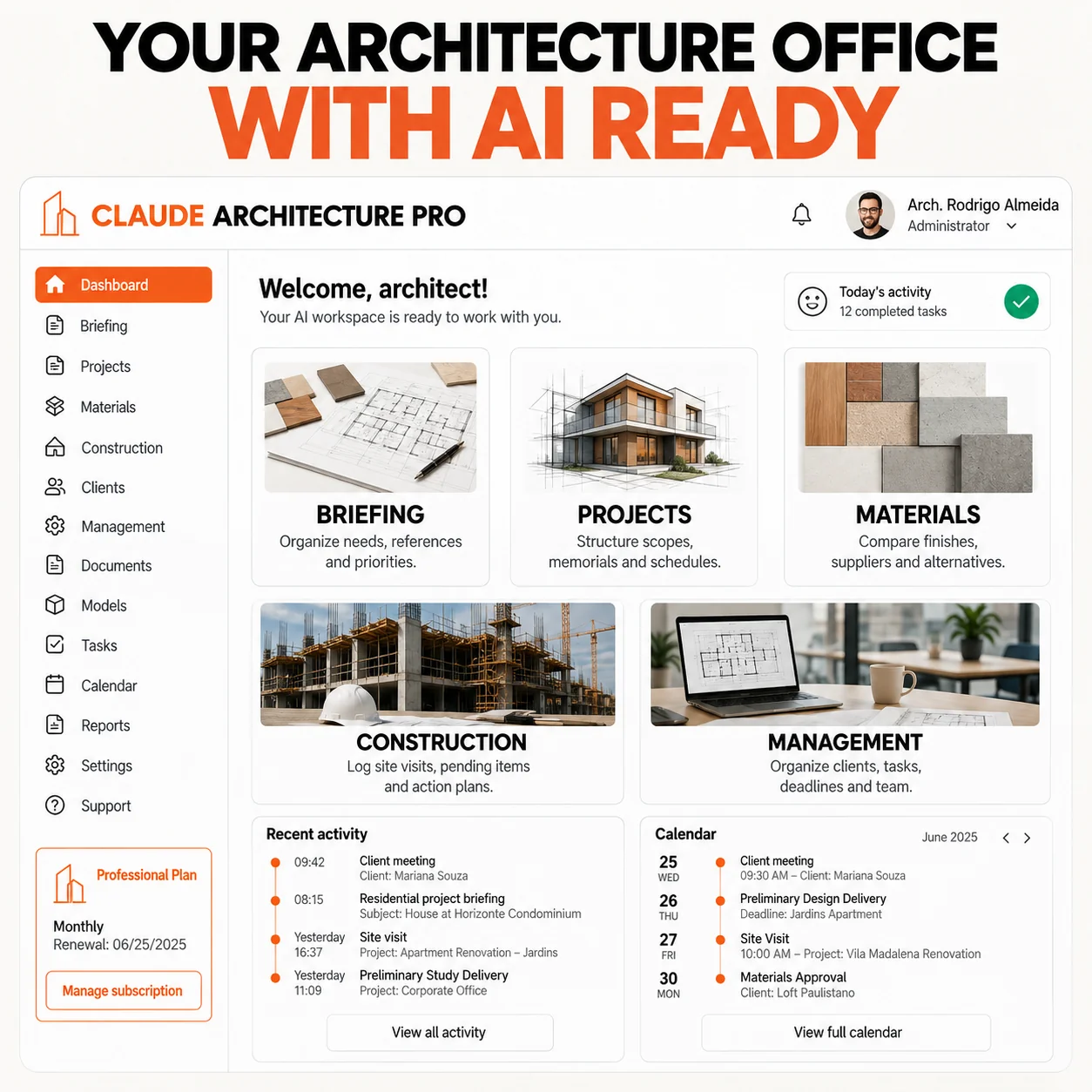 AI architecture studio organized by department